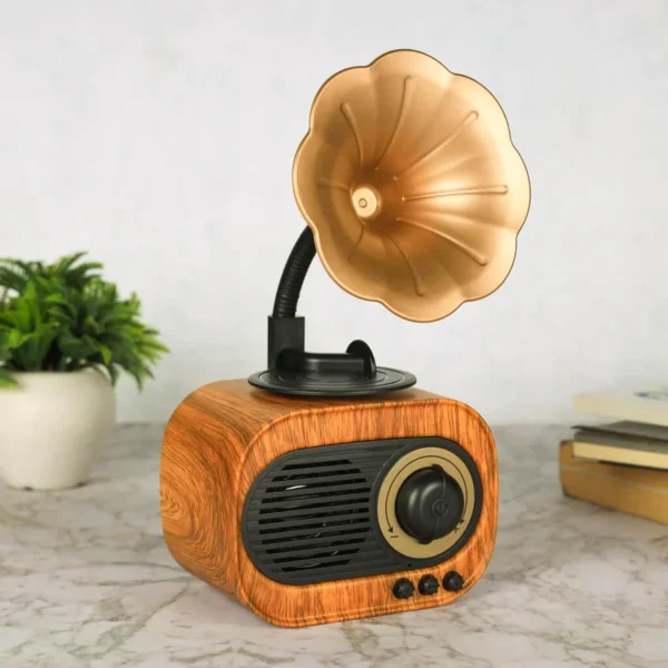 Vintage Gramophone Bluetooth Speaker - Image 5