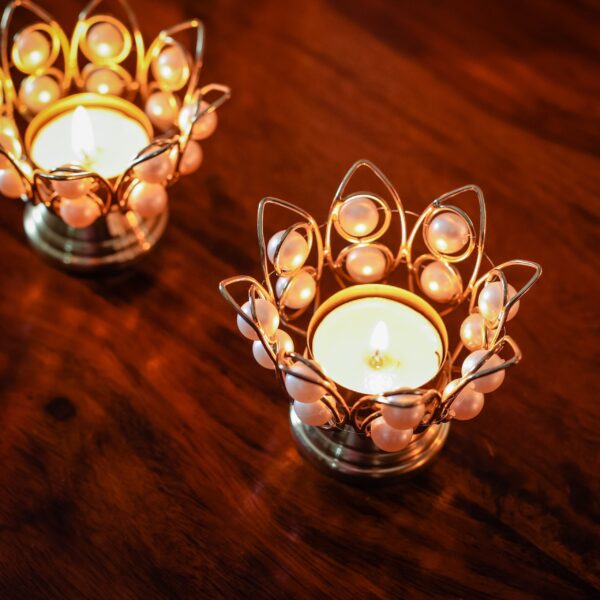 Pearl Candle Holders (Set of 2) - Image 6