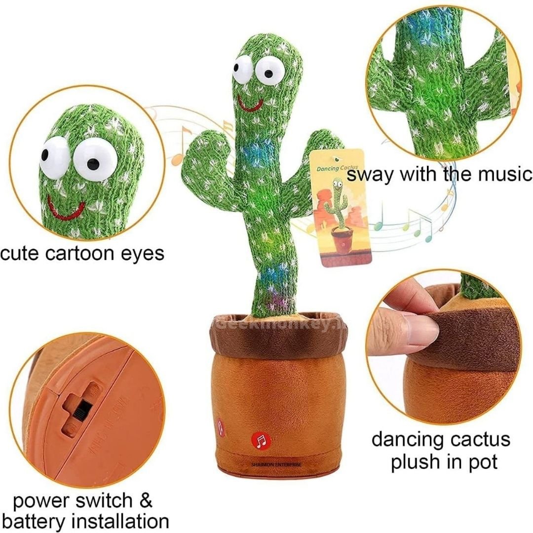 Dancing Cactus Toy - Music, Lights and Recording Toy for Toddlers - Image 5