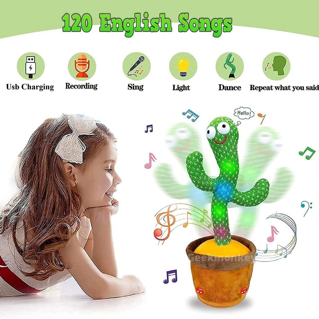Dancing Cactus Toy - Music, Lights and Recording Toy for Toddlers - Image 4