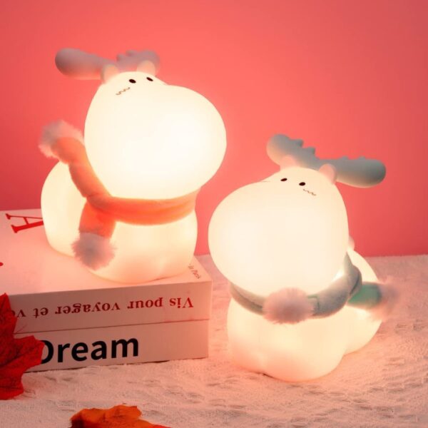 Smart Reindeer Touch Lamp | USB Chargeable Color Changing Elk Lamp