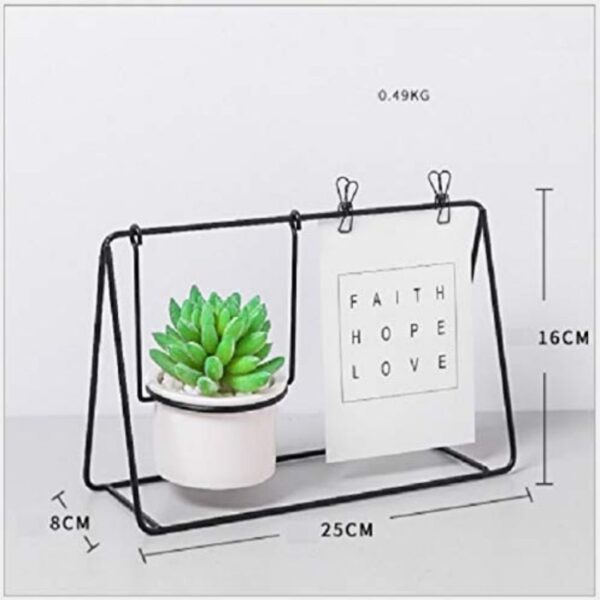 Desk Succulent Holder with Frame - Workplace Gifts - Image 2