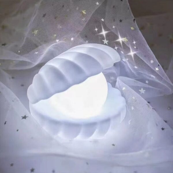 Pearl in Oyster Night Light | Battery Operated Bedside Lamp