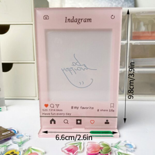 Cutest Polaroid Photo Frame | 3 inch Desktop Photo Frame with Emoji Sticker - Image 6