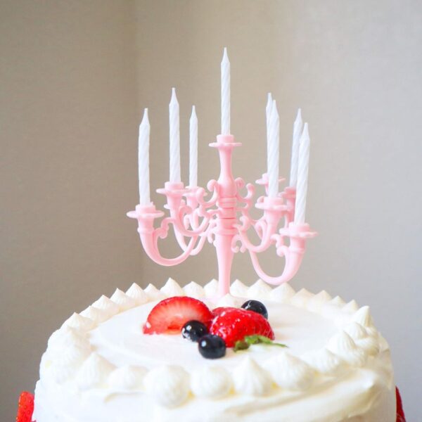 Retro Cake Candle Stand | Candelabra Style Cake Candles with 5 Candles