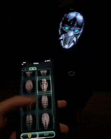 Full LED Face Mask for Halloween - Image 7