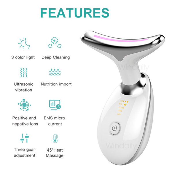 Neck Face Beauty EMS Facial Lifting Device - Image 2