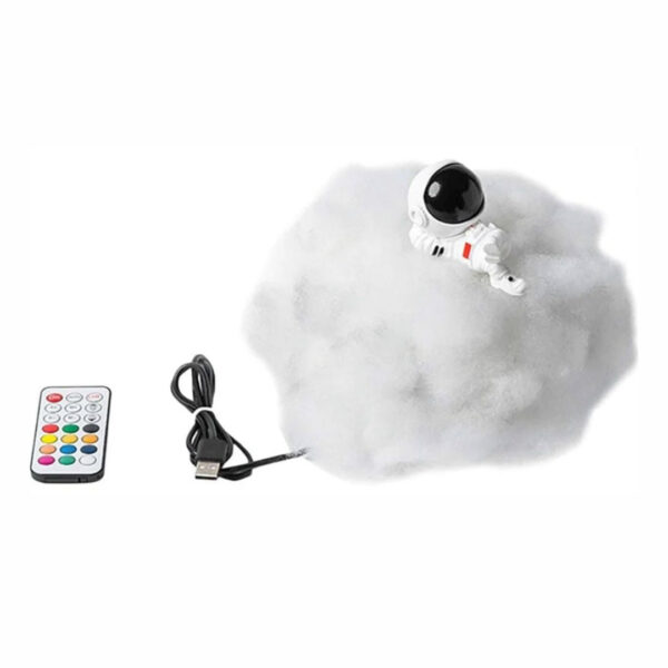 Astronaut on Cloud Lamp | 3D Fluffy Cloud Lamp [12 Colours & 366 Modes] - Image 4