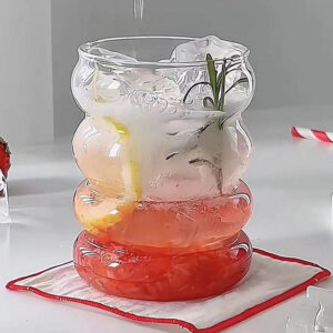 Corrugated Glass Cup Coffee Milk Cup 300ml-350ml.