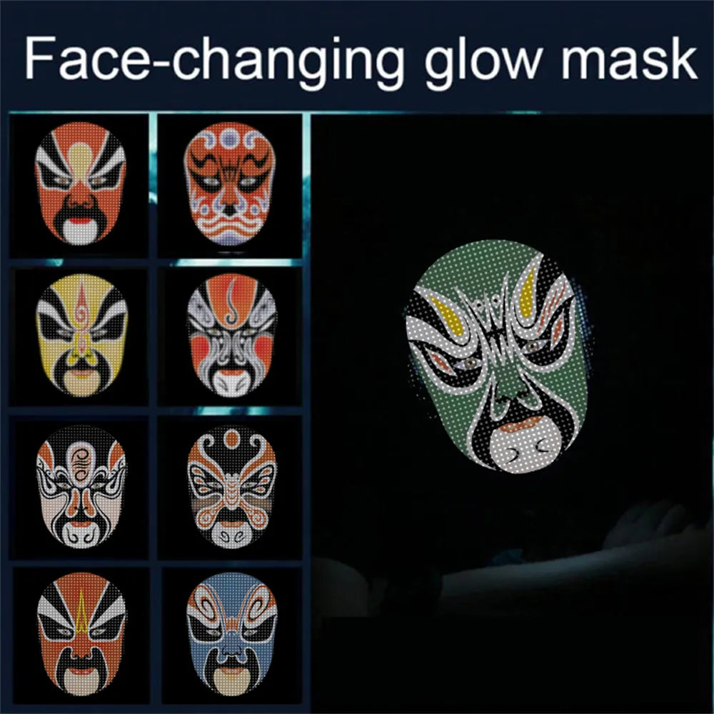 Full LED Face Mask for Halloween - Image 3