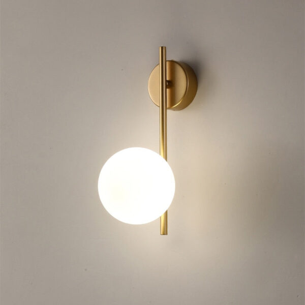 Nordic Metal Wall Light in White Dome