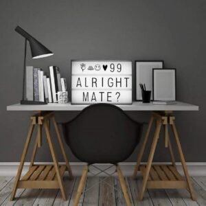 Cinematic 3D Light Box - 96 Letters -  A4 Size