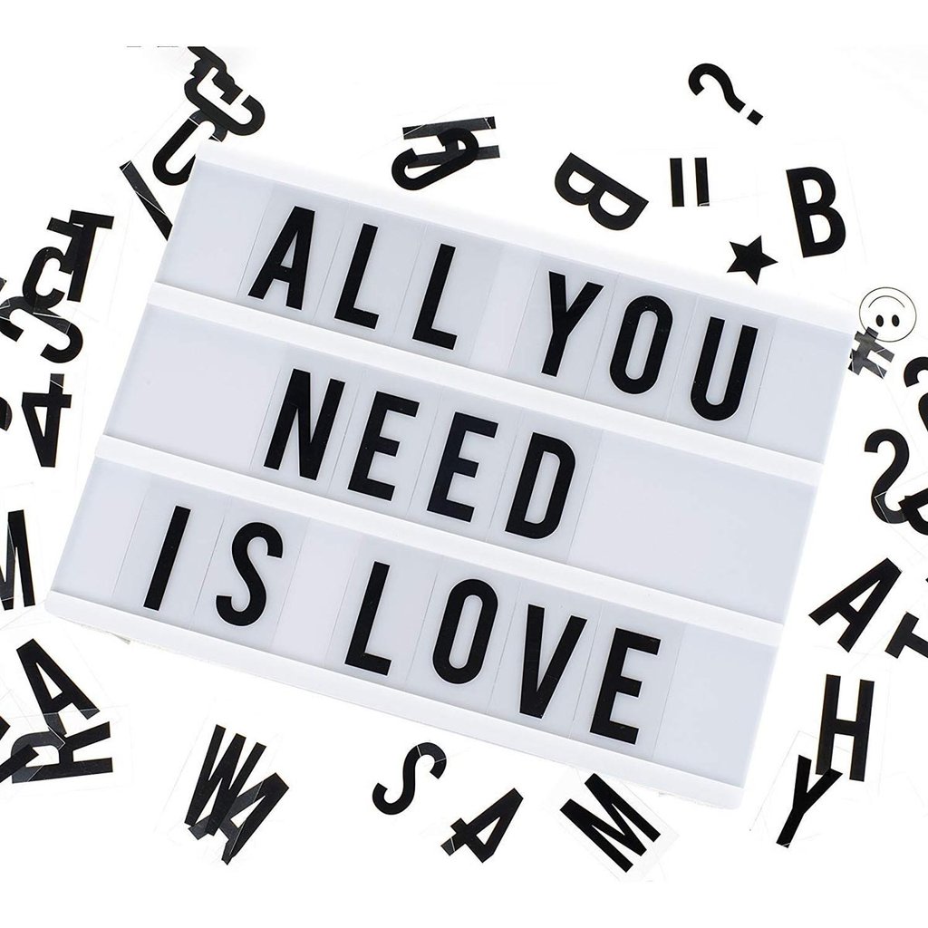 Cinematic 3D Light Box - 96 Letters - A4 Size - Image 3