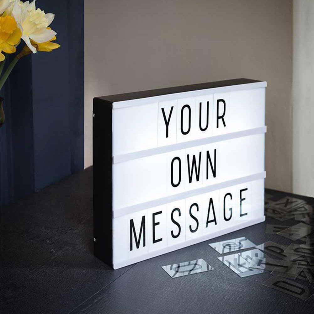 Cinematic 3D Light Box - 96 Letters - A4 Size - Image 2