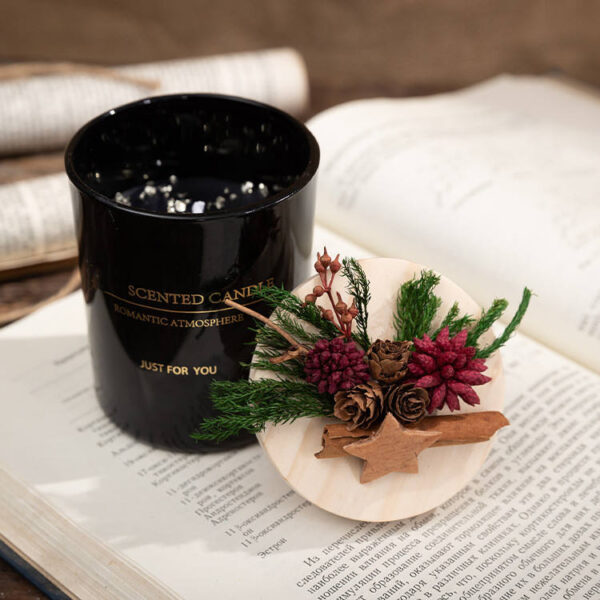 Luxury Dried Flower Cup Scented Candle - Image 2