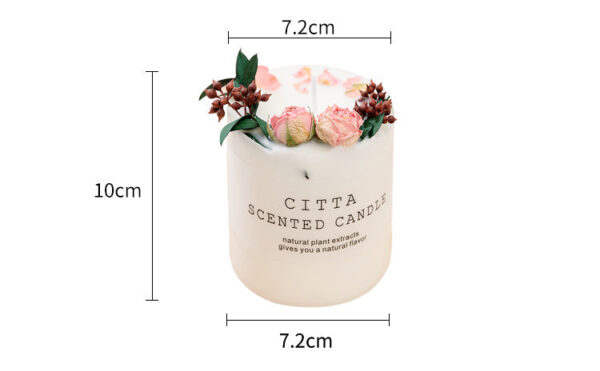 Scented Candle with Dry Flowers - Image 6