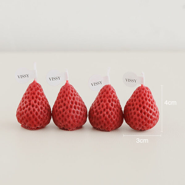 Scented Candles in Strawberry Shape - Image 3