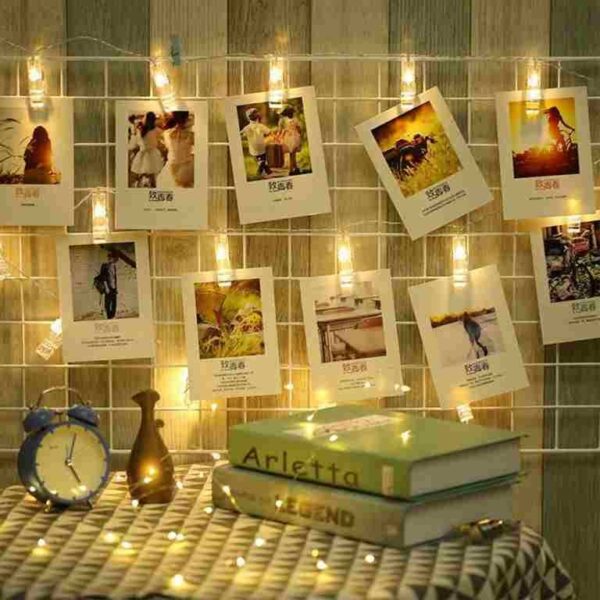 LED Photo Clip Light String - 20 clips