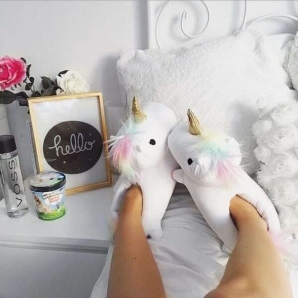 Unicorn Plush Shoes (UK Size 3-6)