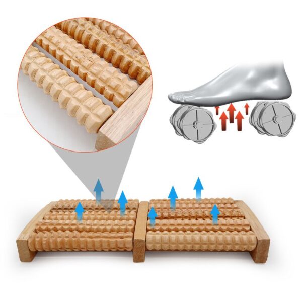 Wooden Foot Massager Roller - Image 3