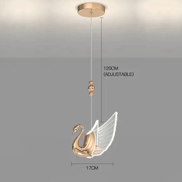 LED Swan Pendant Lamp (Warm White) - Image 2