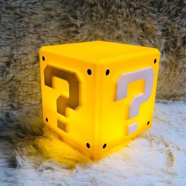 Super Mario Mini Question Block Night Light Lamp Coin Sounds with USB - Image 14