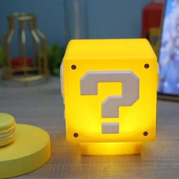 Super Mario Mini Question Block Night Light Lamp Coin Sounds with USB - Image 8