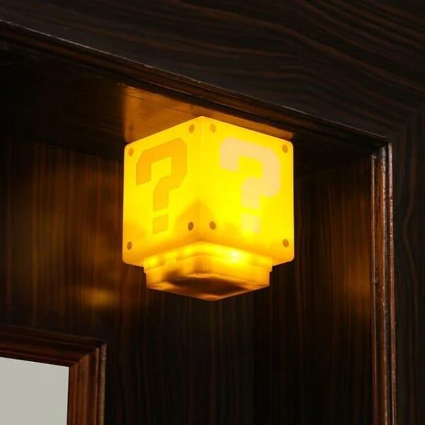 Super Mario Mini Question Block Night Light Lamp Coin Sounds with USB - Image 9