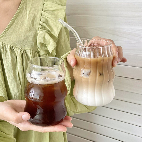 Glass Stripes Coffee Cup Mug. - Image 6