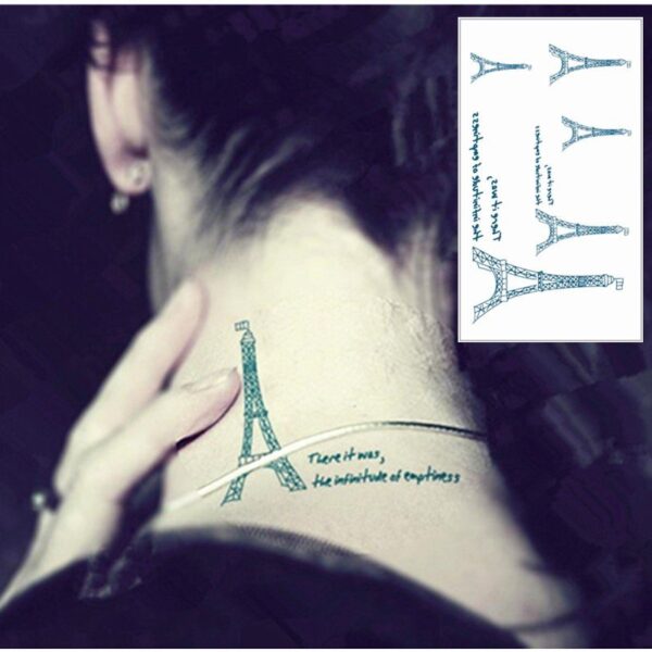 Elegance of Eiffel - Temporary Body Tattoo