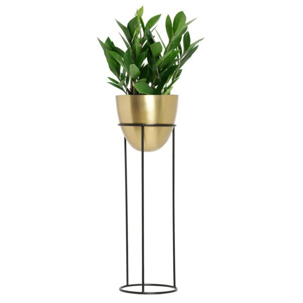 Metal Planter With Gold Stand - Image 5