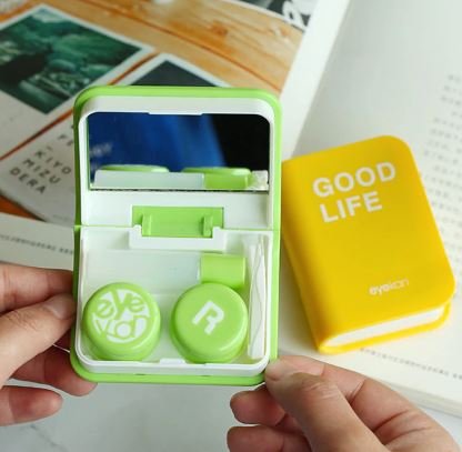 Book Shaped Contact Lens Storage kit - Travel Essentials - Image 5