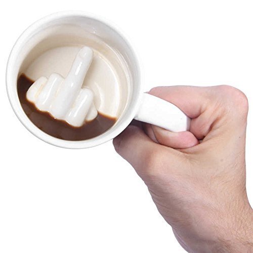 Geekmonkey - Ceramic Middle Finger Mug - Image 3